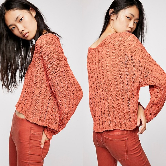 Free People Tops - NWT Free People Beach neck Sweater